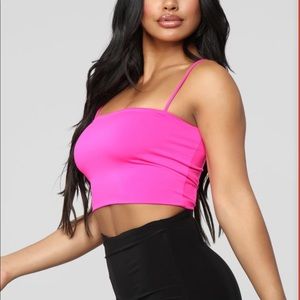 NWT Pink Fashion Nova Unstoppable Top - small